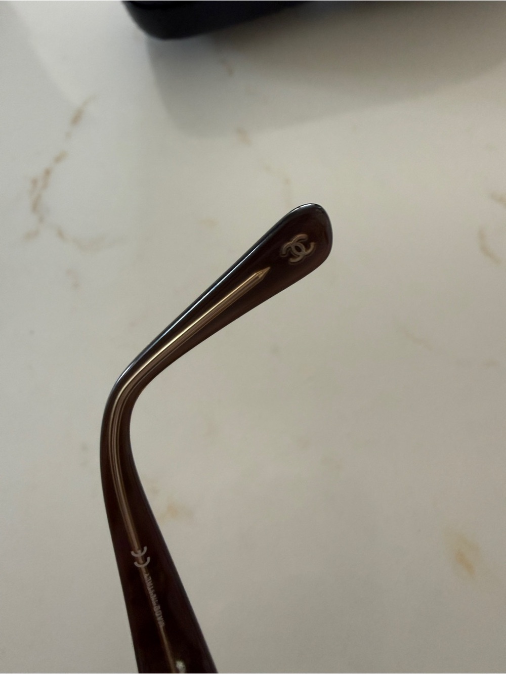 Authentic CHANEL 3102 c.385 Vintage Y2K Brown Rectangular Eyeglasses Frames - Picture 7 of 9